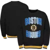 Youth Black Boston Bruins Classic Blueliner Pullover Sweatshirt
