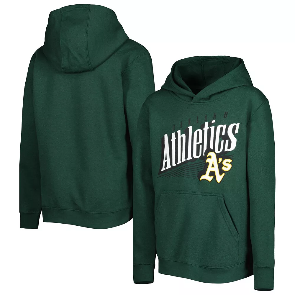 Youth Green Oakland Athletics Winning Streak Pullover Hoodie 1 Youth Green Oakland Athletics Winning Streak Pullover Hoodie