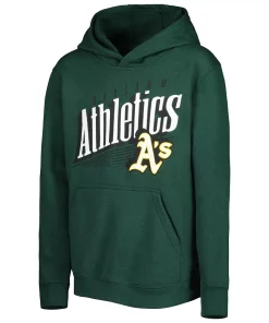 Youth Green Oakland Athletics Winning Streak Pullover Hoodie 5 Youth Green Oakland Athletics Winning Streak Pullover Hoodie -MLB Shop 6158526 ALT2