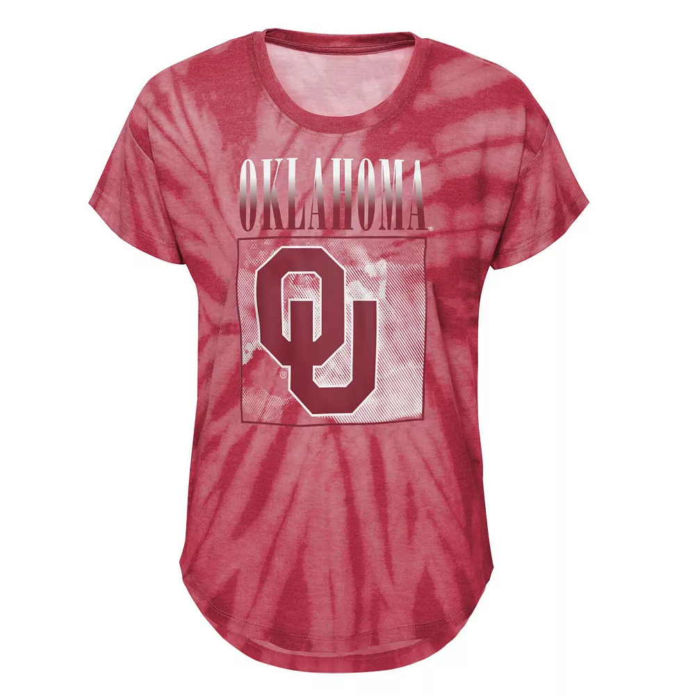 Girls Youth Crimson Oklahoma Sooners In the Band Tie-Dye T-Shirt 1 Girls Youth Crimson Oklahoma Sooners In the Band Tie-Dye T-Shirt