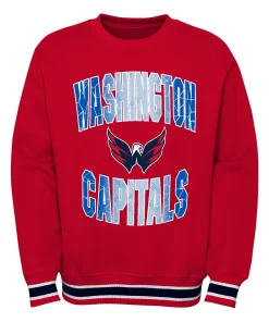 Youth Red Washington Capitals Classic Blueliner Pullover Sweatshirt 5 Youth Red Washington Capitals Classic Blueliner Pullover Sweatshirt -MLB Shop 6161443 ALT2