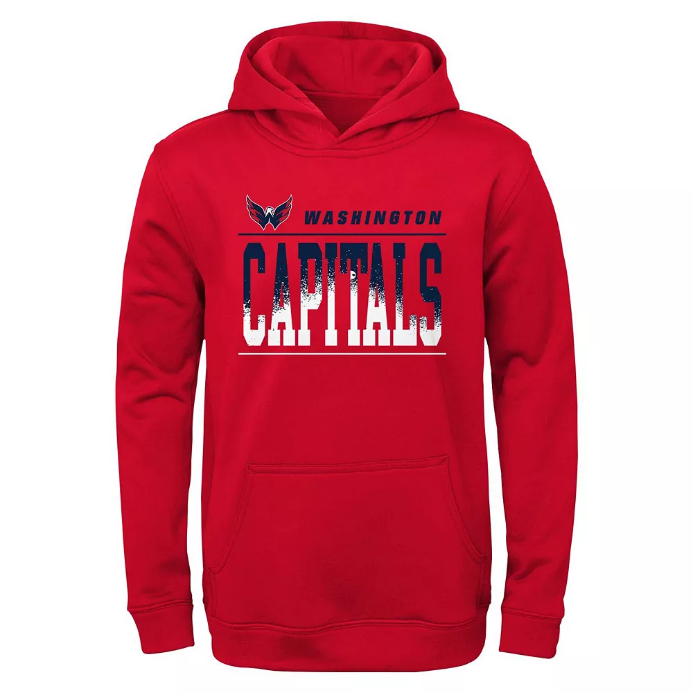 Youth Red Washington Capitals Play-By-Play Performance Pullover Hoodie 1 Youth Red Washington Capitals Play-By-Play Performance Pullover Hoodie