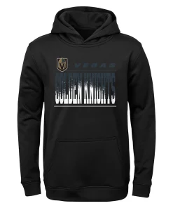 Youth Black Vegas Golden Knights Play-By-Play Performance Pullover Hoodie
