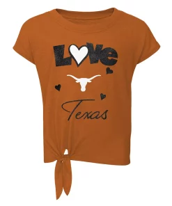 Toddler Texas Orange/Black Texas Longhorns Forever Love Team T-Shirt & Leggings Set -MLB Shop 6164792 ALT2