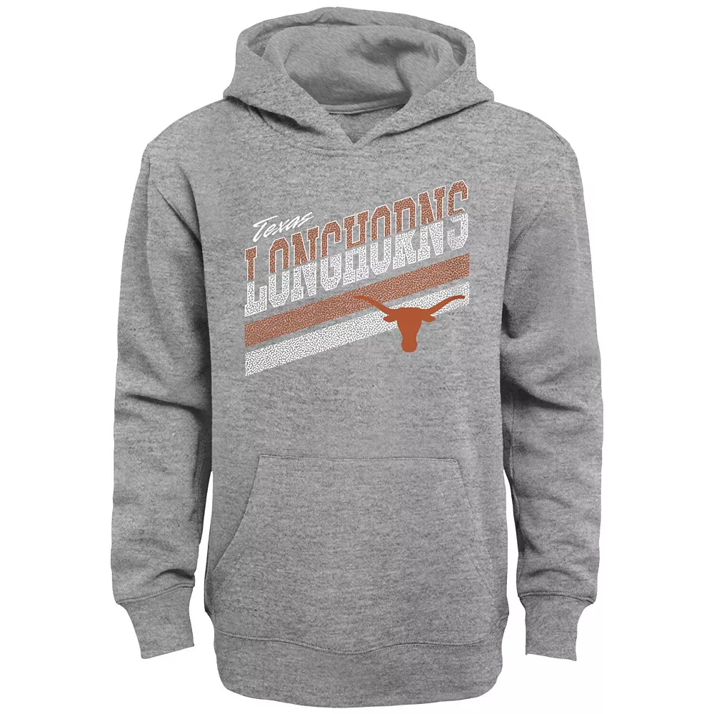 Youth Heathered Gray Texas Longhorns Love of the Game Pullover Hoodie 1 Youth Heathered Gray Texas Longhorns Love of the Game Pullover Hoodie