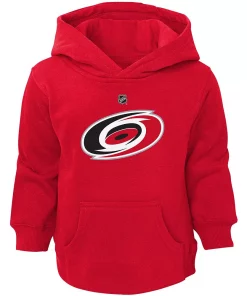 Toddler Red Carolina Hurricanes Primary Logo Pullover Hoodie