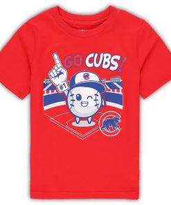 Toddler Red Chicago Cubs Ball Boy T-Shirt