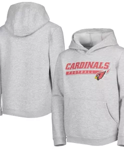 Youth Heathered Gray Arizona Cardinals Take the Lead Pullover Hoodie