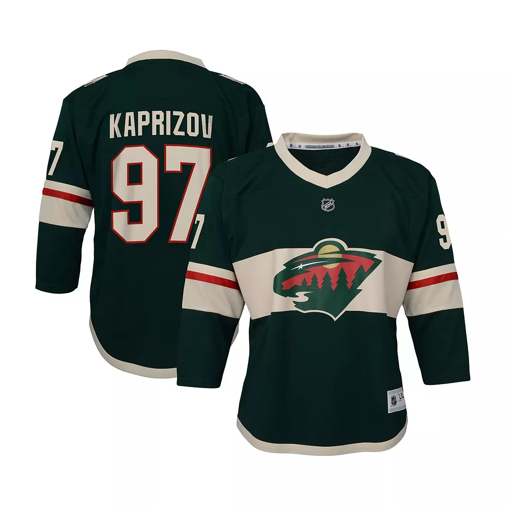 Youth Kirill Kaprizov Green Minnesota Wild Home Replica Player Jersey 1 Youth Kirill Kaprizov Green Minnesota Wild Home Replica Player Jersey