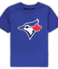 Toddler Royal Toronto Blue Jays Team Crew Primary Logo T-Shirt