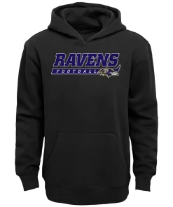 Youth Black Baltimore Ravens Take the Lead Pullover Hoodie
