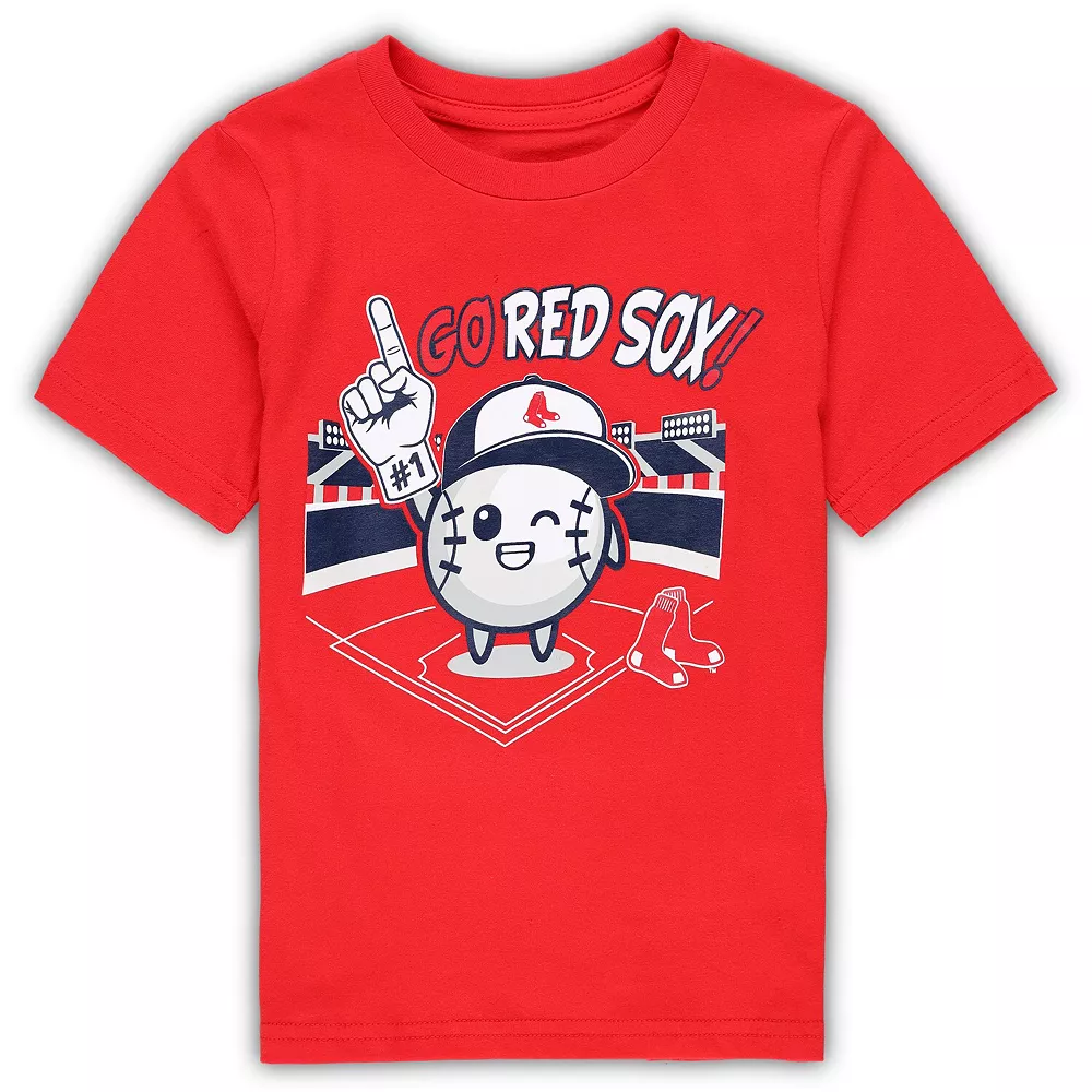 Preschool Red Boston Red Sox Ball Boy T-Shirt 1 Preschool Red Boston Red Sox Ball Boy T-Shirt