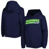 Youth College Navy Seattle Seahawks Take the Lead Pullover Hoodie