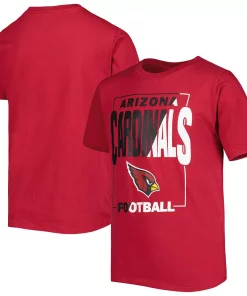 Alternative view of Youth Cardinal Arizona Cardinals Coin Toss T-Shirt