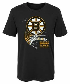 Preschool Black Boston Bruins Star Wars Rebel Alliance T-Shirt