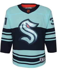 Youth Philipp Grubauer Teal Seattle Kraken Special Edition 2.0 Premier Player Jersey 5 Youth Philipp Grubauer Teal Seattle Kraken Special Edition 2.0 Premier Player Jersey -MLB Shop 6190121 ALT2