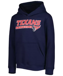 Youth Navy Houston Texans Take the Lead Pullover Hoodie -MLB Shop 6190169 ALT2