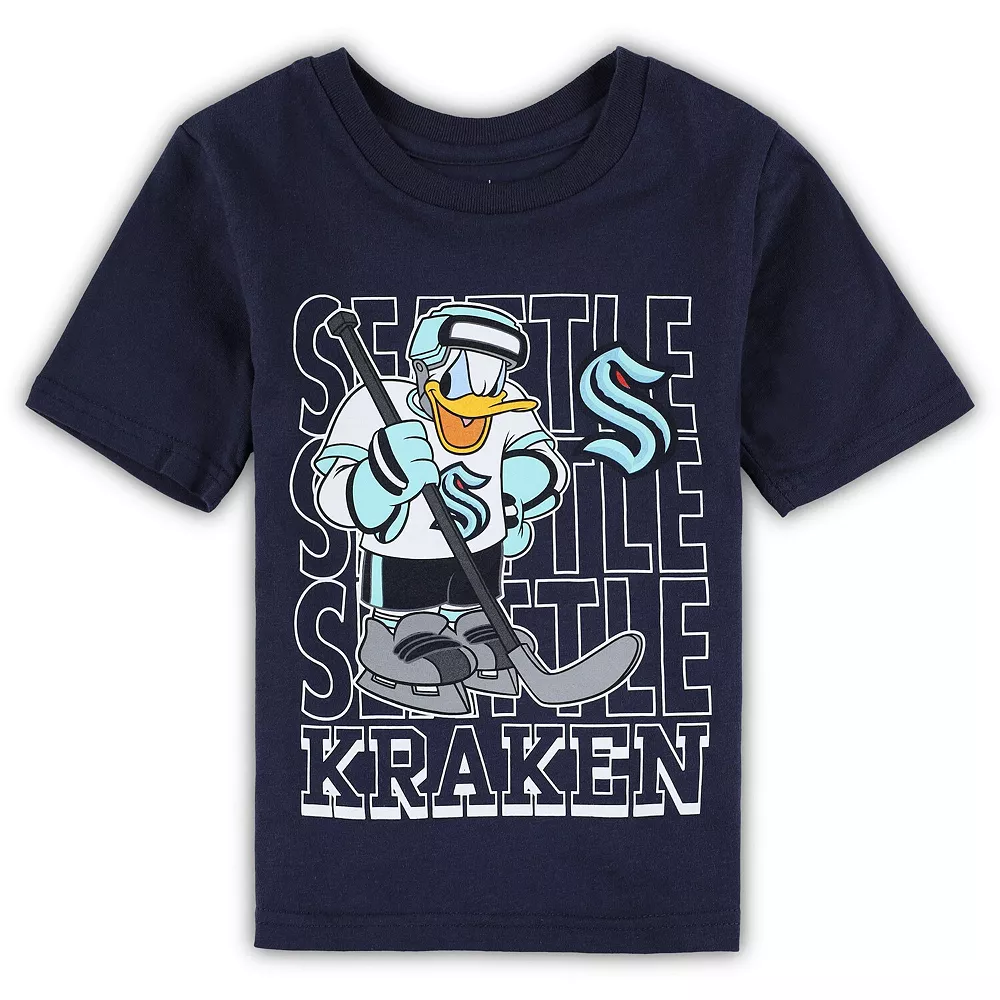 Preschool Deep Sea Blue Seattle Kraken Disney Three-Peat Logo T-Shirt 1 Preschool Deep Sea Blue Seattle Kraken Disney Three-Peat Logo T-Shirt