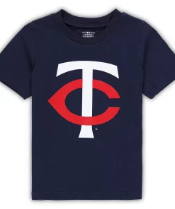 Toddler Navy Minnesota Twins Team Crew Primary Logo T-Shirt