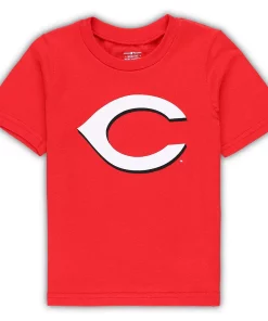 Toddler Red Cincinnati Reds Team Crew Primary Logo T-Shirt
