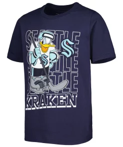 Youth Deep Sea Blue Seattle Kraken Disney Donald Duck Three-Peat T-Shirt 5 Youth Deep Sea Blue Seattle Kraken Disney Donald Duck Three-Peat T-Shirt -MLB Shop 6211534 ALT2