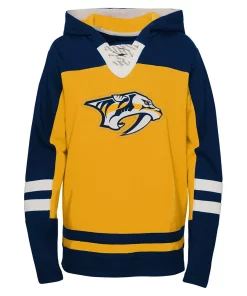 Preschool Gold Nashville Predators Ageless Revisited Lace-Up V-Neck Pullover Hoodie 5 Preschool Gold Nashville Predators Ageless Revisited Lace-Up V-Neck Pullover Hoodie -MLB Shop 6221916 ALT2
